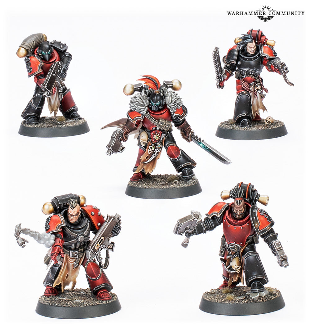 CHAOS SPACE MARINES: PILLARDS RED CORSAIRS